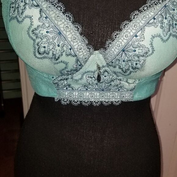 Vtg Warner's Lace & Satin Shine-on  Bra 34B - Picture 6 of 10